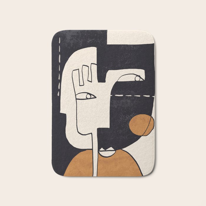 Abstract Face 55 Bath Mat Gallery Image 1