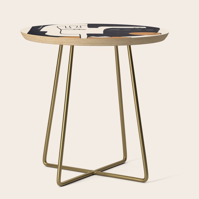 Abstract Face 55 Side Table Gallery Image 1