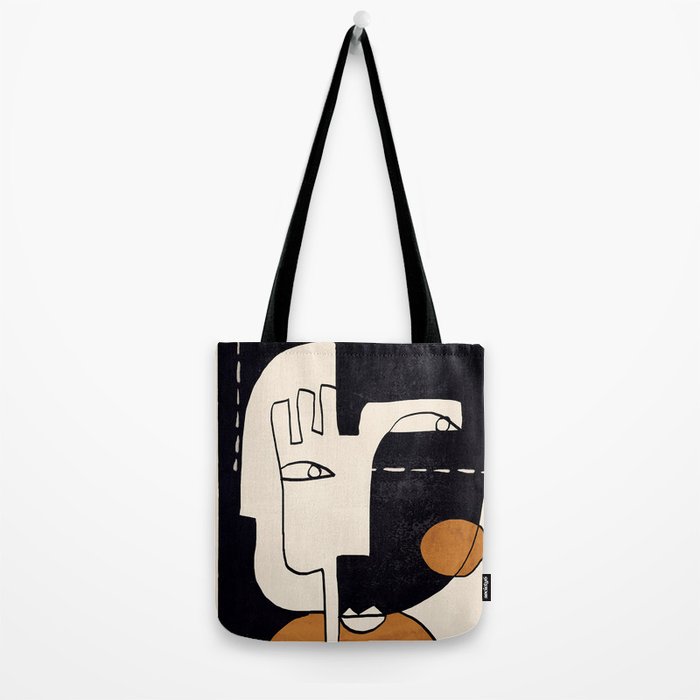 Abstract Face 55 Tote Bag Gallery Image 2