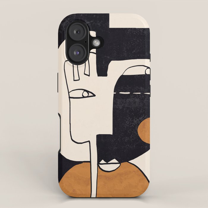 Abstract Face 55 iPhone Case Gallery Image 1