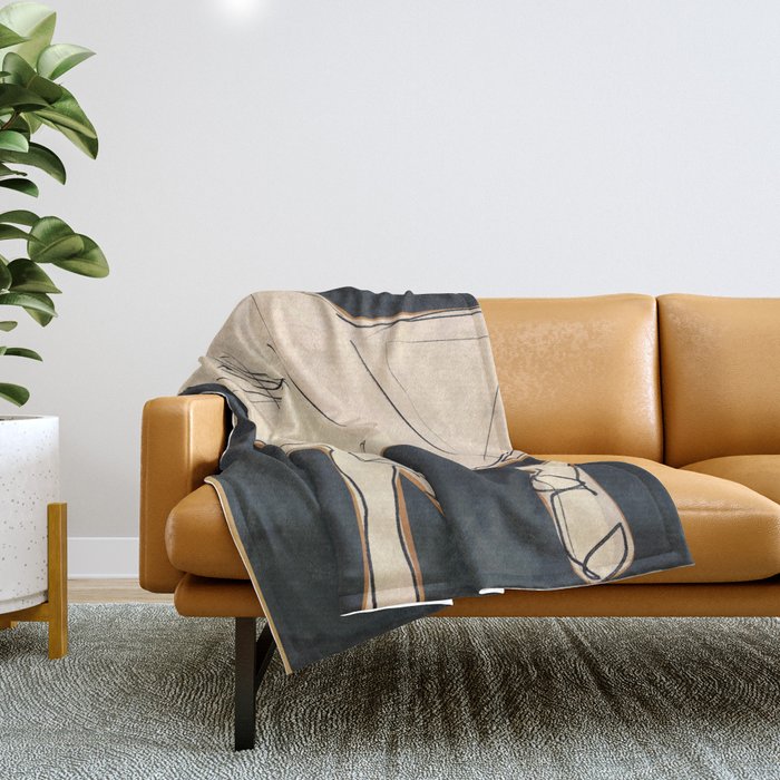 White Horse 2 Throw Blanket Gallery Image 1