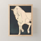 White Horse 2 Mini Art Print Gallery Image 1