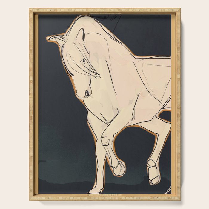 White Horse 2 Serving Tray Gallery Image 1