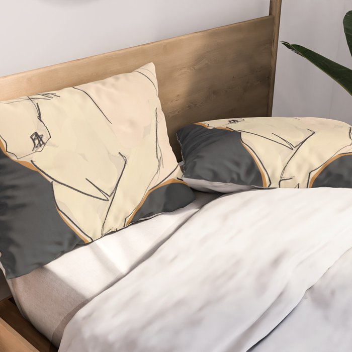 White Horse 2 Pillow Sham Gallery Image 2