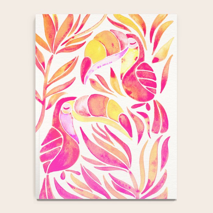 Tropical Toucans - Pink & Melon OmbrÃ© Notebook Gallery Image 4