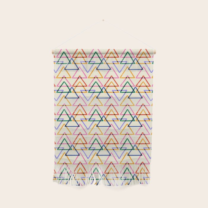 Colorful Triangle Stamp Pattern Wall Hanging Gallery Image 1