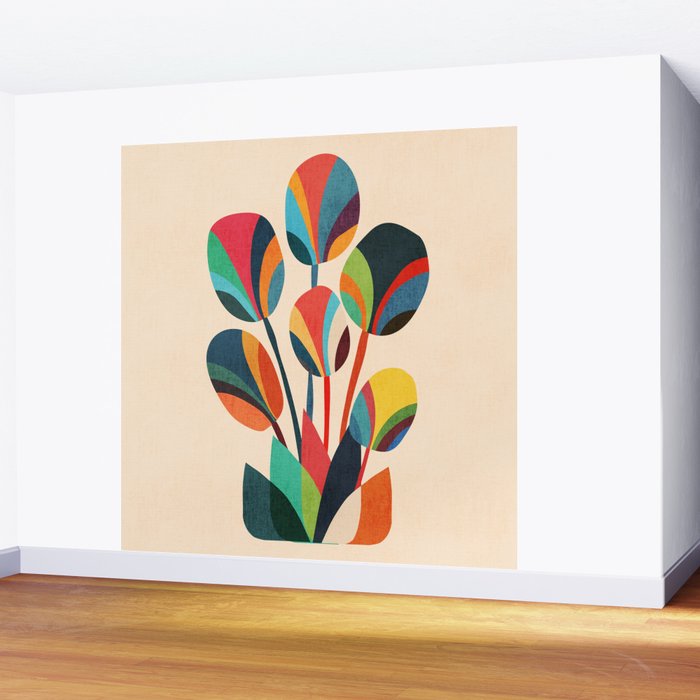 Ikebana - Geometric flower Wall Mural Gallery Image 2