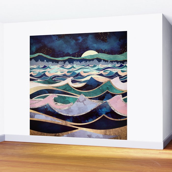 Moonlit Ocean Wall Mural Gallery Image 2