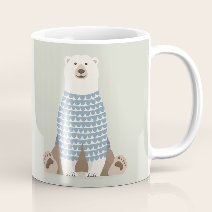 Whimsical Polar Bear Coffee Mug Gallery Image 1