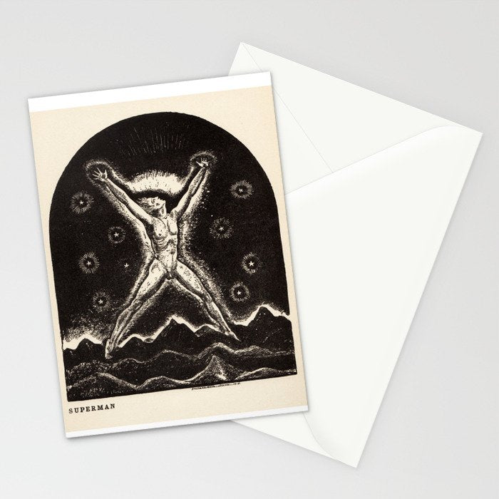 "Superman" by Rockwell Kent (1919) Stationery Card Gallery Image 2