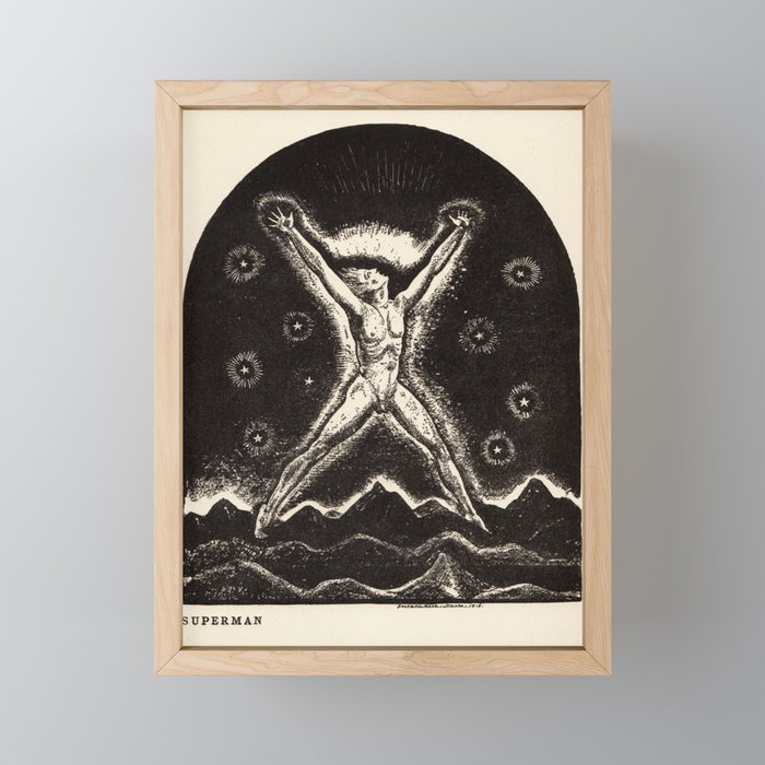"Superman" by Rockwell Kent (1919) Mini Art Print Gallery Image 1