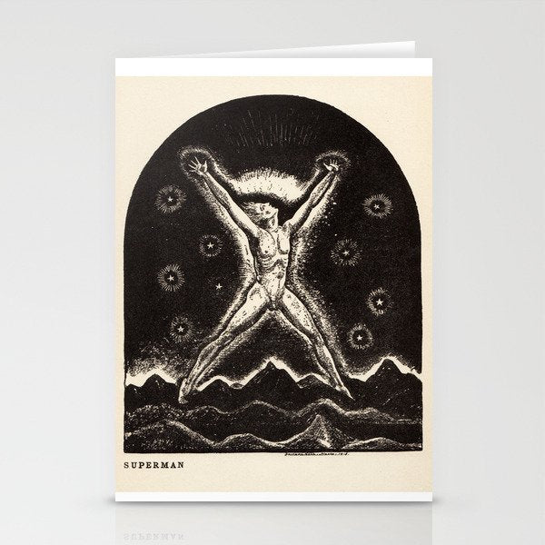 "Superman" by Rockwell Kent (1919) Stationery Card Gallery Image 1