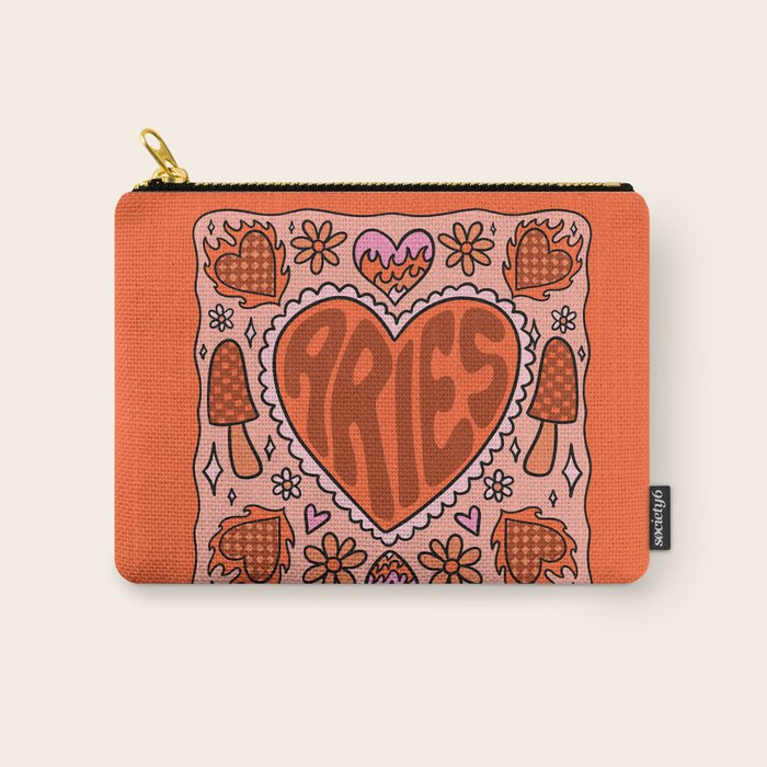 Aries Heart Carry All Pouch Gallery Image 1