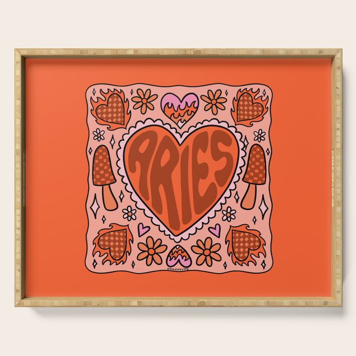 Aries Heart Serving Tray Gallery Image 1
