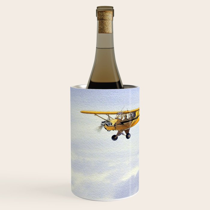 J-3 Piper Cub Aircraft Wine Chiller Gallery Image 1