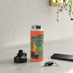 The plants are watching (paranoidos maximucho) Water Bottle Gallery Image 5