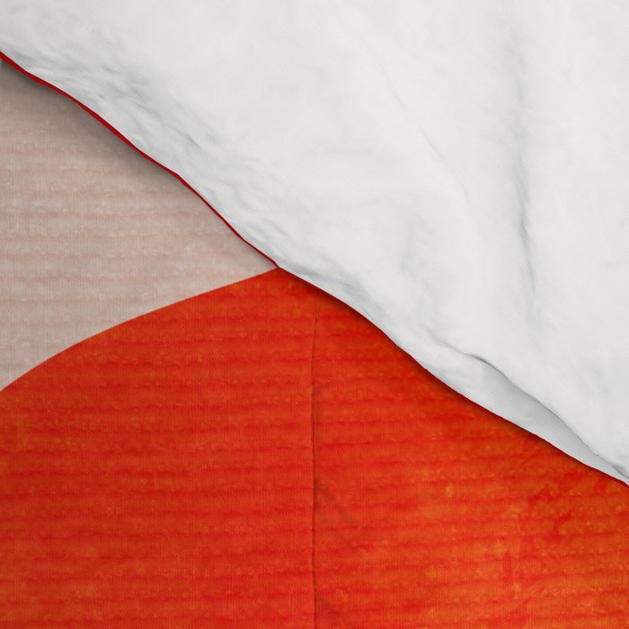 relations IV - pink shapes minimal painting Comforter Gallery Image 4