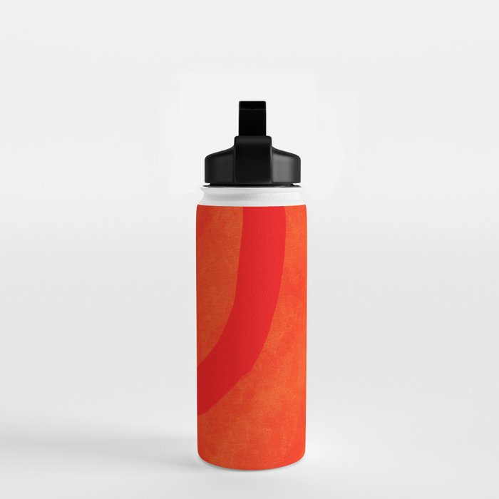 relations IV - pink shapes minimal painting Water Bottle Gallery Image 2