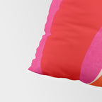 relations IV - pink shapes minimal painting Pillow Sham Gallery Image 4