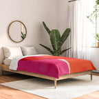 relations IV - pink shapes minimal painting Comforter Gallery Image 2