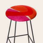 relations IV - pink shapes minimal painting Stool Gallery Image 2
