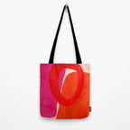 relations IV - pink shapes minimal painting Tote Bag Gallery Image 2