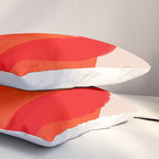 relations IV - pink shapes minimal painting Pillow Sham Gallery Image 3