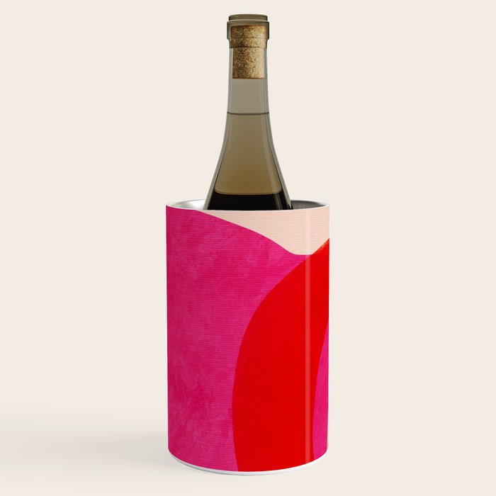 relations IV - pink shapes minimal painting Wine Chiller Gallery Image 2