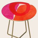 relations IV - pink shapes minimal painting Side Table Gallery Image 2