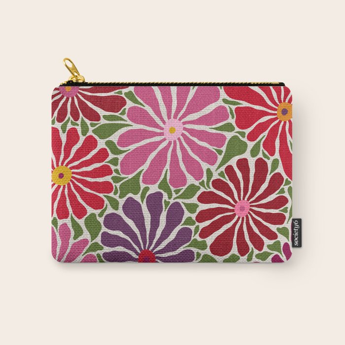 Lazy Florals #3 Carry All Pouch Gallery Image 1