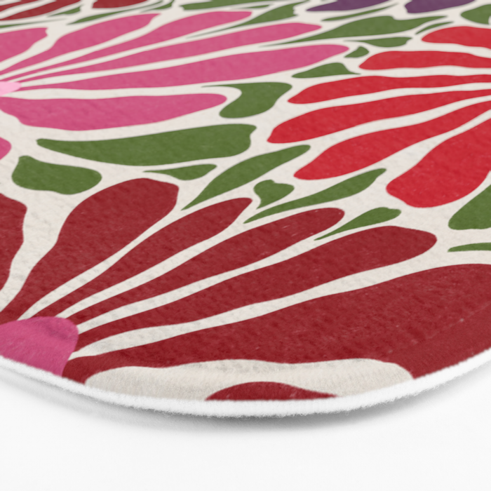Lazy Florals #3 Bath Mat Gallery Image 3