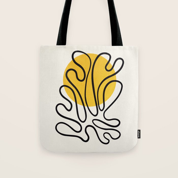Sun Leaf: Matisse Edition | Mid Century Series Tote Bag Gallery Image 1