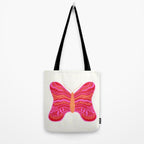 Psychedelic Butterfly Tote Bag Gallery Image 2