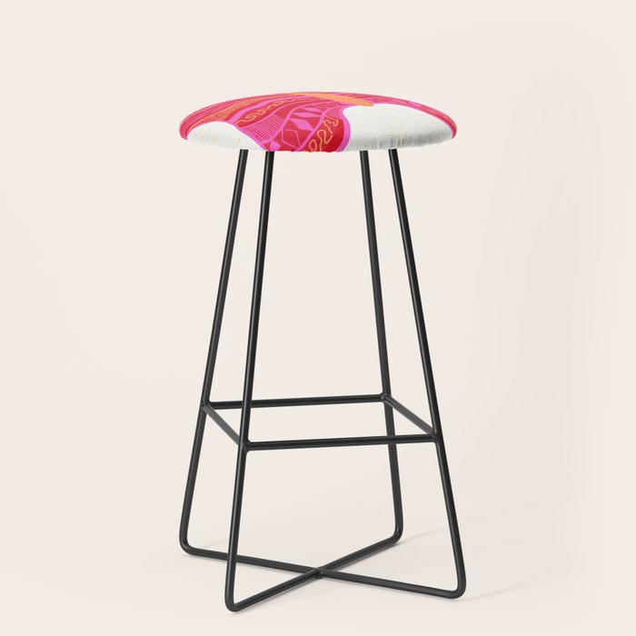 Psychedelic Butterfly Stool Gallery Image 1