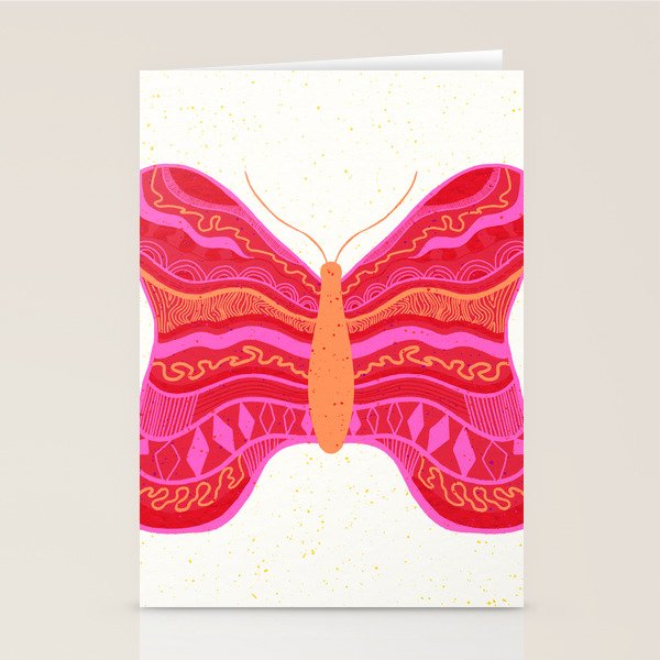 Psychedelic Butterfly Stationery Card Gallery Image 1