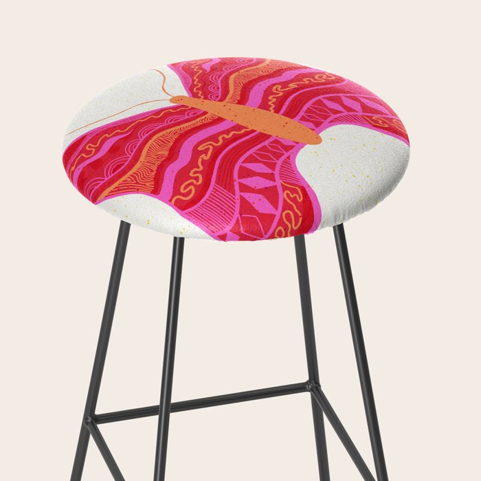 Psychedelic Butterfly Stool Gallery Image 2