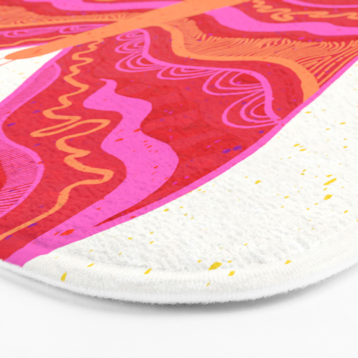 Psychedelic Butterfly Bath Mat Gallery Image 3