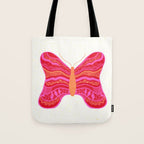 Psychedelic Butterfly Tote Bag Gallery Image 1