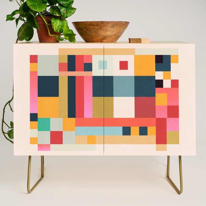 Geometric Abstraction 216 Credenza Gallery Image 1
