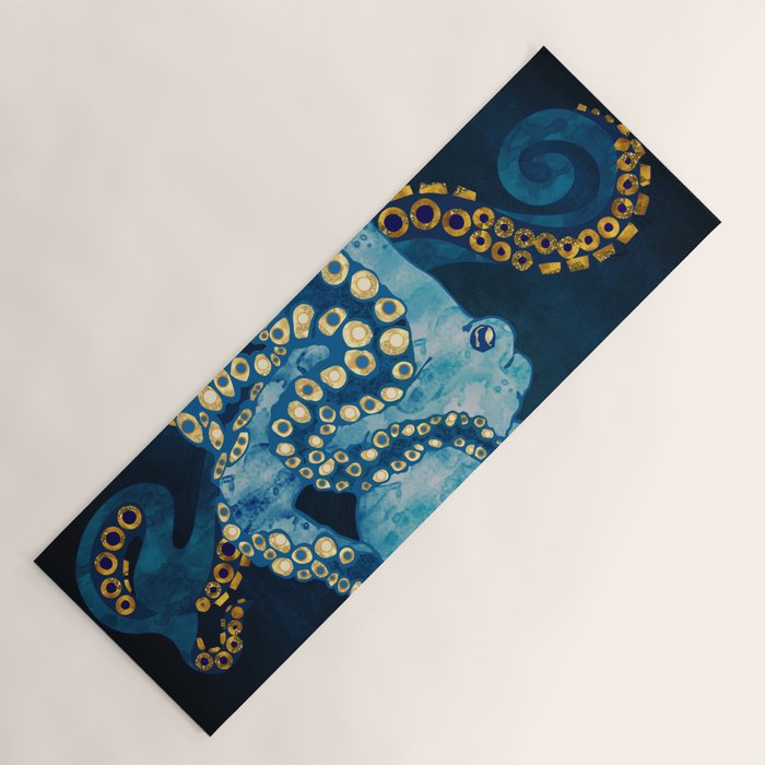 Metallic Octopus VII Yoga Mat Gallery Image 1