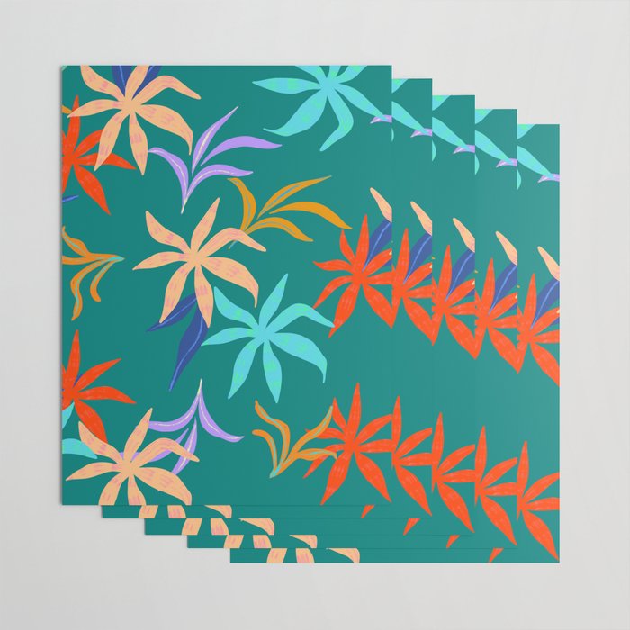 Tropicana Green Wrapping Paper Gallery Image 3