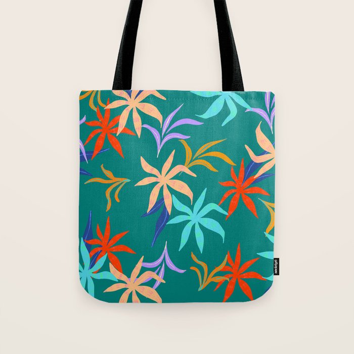 Tropicana Green Tote Bag Gallery Image 1