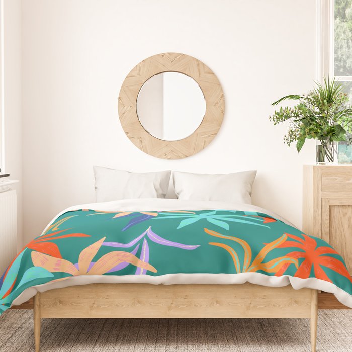 Tropicana Green Duvet Cover Gallery Image 3