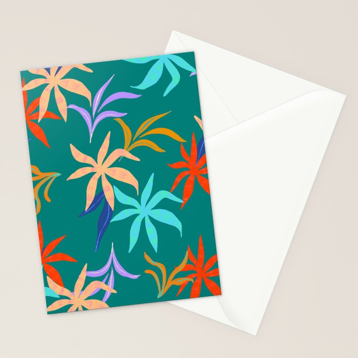 Tropicana Green Stationery Card Gallery Image 2