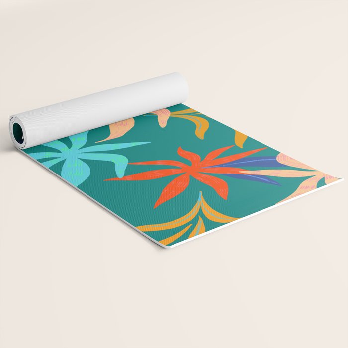 Tropicana Green Yoga Mat Gallery Image 2