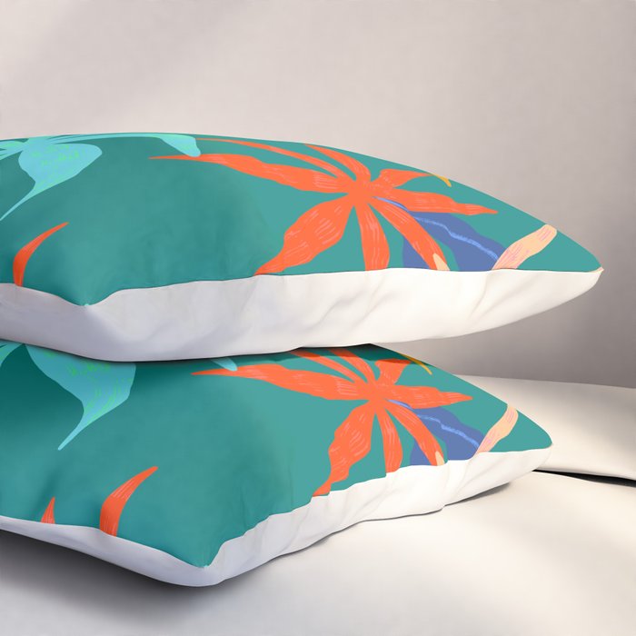 Tropicana Green Pillow Sham Gallery Image 3