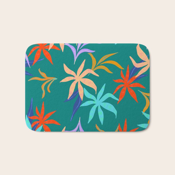 Tropicana Green Bath Mat Gallery Image 1
