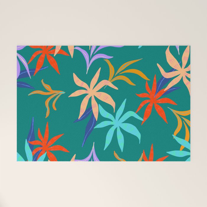 Tropicana Green Welcome Mat Gallery Image 1