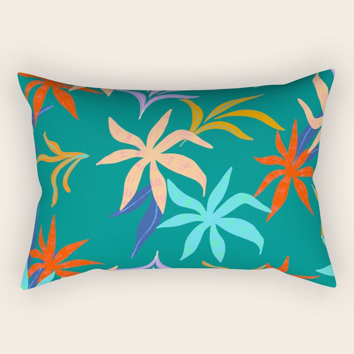 Tropicana Green Rectangular Pillow Gallery Image 2