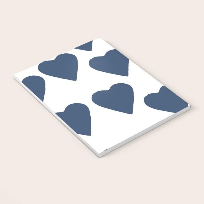 Hearts Navy Notebook Gallery Image 3